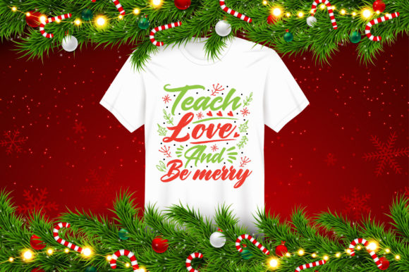 Christmas Teacher Graphics for T-Shirt Designs