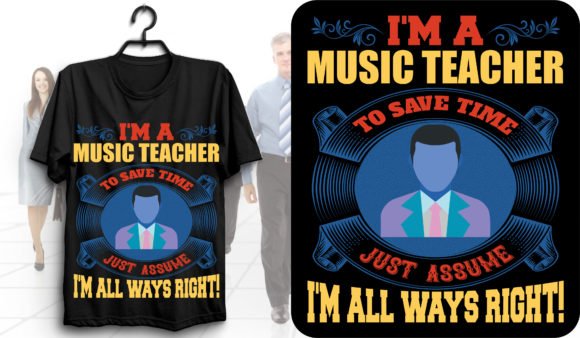 Music Teacher Graphics for T-Shirt Designs