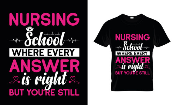 Nursing School Graphics for T-Shirt Designs