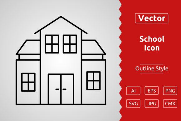 Reviewing the Vector School Outline Icon Design
