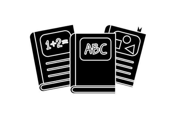 School Book Solid Icon-30: Essential Graphics & Icons