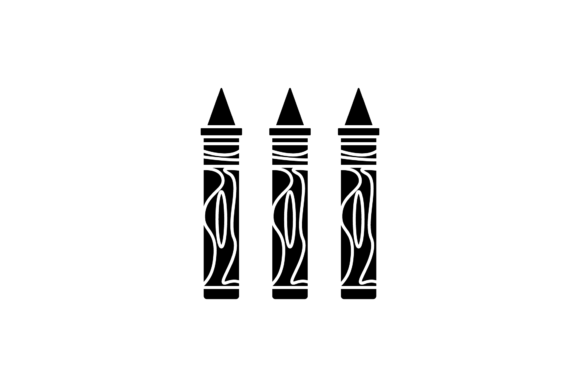 School Crayon Solid Icon-30: Graphics & Icons Review