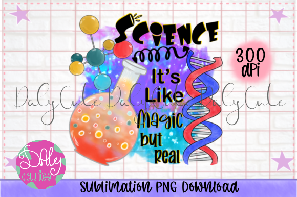 Science Magic PNG: Graphics for Print Templates