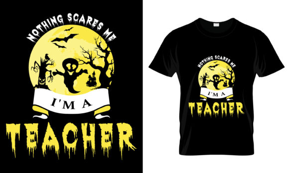 Teacher Halloween Graphics & T-Shirt Designs