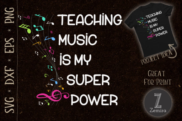 Teacher Music Graphics for T-Shirt Designs